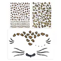Produktbild: 3er-Pack Folienpräge-Tattoo-Aufkleber Mit Leopardenmuster, Tattoo-Aufkleber Für 
