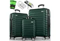 Produktbild: tillvex Trolleyset Reisekoffer Set Koffer Hartschale Trolley Kofferset Tasche, (TSA Schloss Rollkoffer S-M-L-XL, 3 tlg), Reisekoffer Set 3-TLG. + Gepäckwaage, 6X Gurte & 3X Anhänger Kofferset