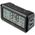 Produktbild: TFA Dostmann 60.2562.01.GB Funk Wecker Schwarz, Hellblau Alarmzeiten 2  Große...