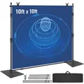 Produktbild: VEVOR Fotohintergrund 3048x3048mm Hintergrund Ständer  Rohr- und Vorhangset