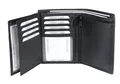 Produktbild: Frentree® Leder Geldbörse mit RFID Schutz, 11 Kartenfächer, Hochformat, Schwarz