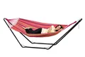 Produktbild: Amazonas Hängematte mit Stahlgestell, 100kg belastbar, 200x100 cm (Beach Set), Schnell aufzustellen und leicht zu verstauen