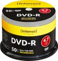 Produktbild: Intenso DVD-R 4101155 | 50er Spindel | 4,7GB | 16x Speed | Single Layer | Cakebox | DVD Rohlinge