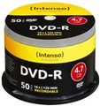 Produktbild: Intenso DVD-Rohling 50 Intenso Rohlinge DVD-R 4,7GB 16x Spindel