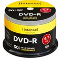 Produktbild: Intenso DVD-Rohling DVD-R 4,7 GB - DVD-Rohlinge - transparent/weiß