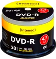Produktbild: INTENSO 50er DVD-R Rohlinge Spindel Cakebox 4,7GB 16x/120 min kratzfest