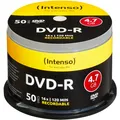 Produktbild: Intenso DVD-R 4,7 GB, DVD-Rohlinge