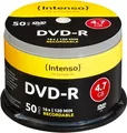 Produktbild: Intenso DVD-R 16x Speed 50er Spindel DVD-Rohlinge 120 min bis zu 480 min Video