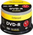 Produktbild: Intenso DVD-R 16x Speed 50er Spindel DVD-Rohlinge 120 min bis zu 480 min Video