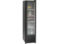 Produktbild: BARTSCHER 700812 300L Gewerblicher Glastürenkühlschrank (300 l, F, 1840 mm hoch}, Schwarz)