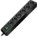 Produktbild: Eco-Line Steckdosenleiste 6-fach schwarz, 1,5 Meter