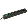 Produktbild: Brennenstuhl Eco-Line 6-fach Steckdosenleiste Schalter 1,5m Schwarz # 1159500015