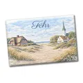 Produktbild: Küstenlandschaft Föhr Souvenir Souvenir Magnet mit Kirche Lustiger Souvenir Magnet mit Spruch für Reisende