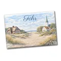 Produktbild: Küstenlandschaft Föhr Souvenir Souvenir Magnet mit Kirche