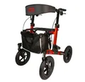 Produktbild: Antar Rollator Outdoor Aluminium Rollator mit Luftbereifung zusammenklappbar, Getränkehalter und Gehstockhalter mit Klicksystem