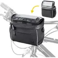 Produktbild: Handlebar Bag Bike Shoulder Bag Black (WBHBB-01)