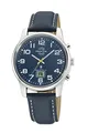 Produktbild: Master Time Funk Quarz Herren Uhr Analog mit digitalem Datum mit Leder Armband MTGA-10815-31L