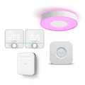 Produktbild: Philips Hue Infuse Deckenleuchte L + Bridge & Bosch Smart Home 2x Raumthermostat II + Controller II KV01-1L5+ KY01-1K3+5C02-07V+5C02-076