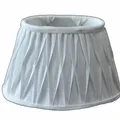 Produktbild: Lampenschirm Oval Plissee Weiß TL 25-15-16