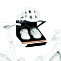 Produktbild: Peruzzo Bike Kit box Portabici di design da parete muro porta attrezzatura casco