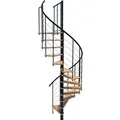 Produktbild: Minka Spindeltreppe  Venezia Smart Schwarz Geschosshöhe bis 305 cm