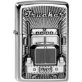 Produktbild: Zippo Feuerzeug Trucker Emblem, Sturmfeuerzeug, mit Benzin nachfüllbar, silber