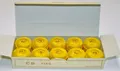 Produktbild: 50g (10x5g) Perlgarn Stärke 8, 5g/41m, original PAPILLON Frankreich, gelb