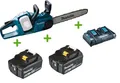 Produktbild: Makita DUC353Z 2x18V Akku-Kettensäge 35cm + 2 Akkus 6Ah + Doppel-Lader DC18RD