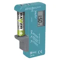 Produktbild: EMOS UNI Batterietester, Akkutester, Batterieprüfergerät, Digital mit LCD Display, für AA, AAA, C, D, 9 V, Knopfzellenbatterien