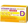 Produktbild: VITAMIN D3 K2 Hevert+Calcium u.Magnes.4000 IE Kps. 120 St. PZN 19295713