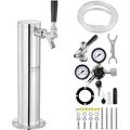 Produktbild: VEVOR Kegerator-Bierturm-Kit, Einzelzapfhahn-Bierumrüstsatz, Edelstahl-Fass-Bierturm-Zapfanlage mit Doppelmessgerät W21.8-Regler und S-System-Fasskupplung für Partys zu Hause