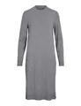 Produktbild: Vila Damen Viril Crew Neck L/S Midi Dress-Noos Kleid, Medium Grey Melange,XL