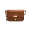 Produktbild: Fossil Damentasche Lennox, glattes Rindsleder Leder Small Flap Crossbody, braun, L: 17,8 cm, B: 4,4 cm, H: 12,7 cm, ZB1926200