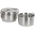 Produktbild: Mil-Tec Tschechisches Kochgeschirr Edelstahl 2-teilig