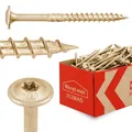 Produktbild: 100x Holzschrauben TX 6x70 Bauschraube Spanplattenschrauben Konstruktionsbolzen