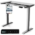 Produktbild: Desktronic HomePro Elektrisch höhenverstellbarer Schreibtischgestell, Grau, mit Memory-Funktion, Anti-Kollisions Technologie, USB-A und USB-C-Lade... - Grau