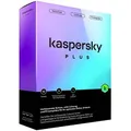Produktbild: Kaspersky Antivirensoftware Plus 2024, Vollversion, PKC, 10 Geräte, Jahreslizenz, deutsch