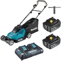 Produktbild: Makita Akku-Rasenmäher 2x 18V DLM432PT2mit 2x 5,0Ah Akkus