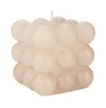 Produktbild: INNA-Glas Stumpenkerze Bubble Kerze MARAVILLA, creme, 8,5x8,5x8,5cm - Made in Germany