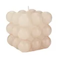 Produktbild: INNA-Glas Bubble Kerze MARAVILLA, creme, 8,5x8,5x8,5cm