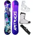 Produktbild: Airtracks Snowboard Damen Snowboard Komplett Set High M Carbon Rocker (4 St., 4er-Pack), »Mod. 25/26 / 140 145 150 155 cm Boots 38 Star W | 145 cm