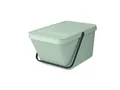 Produktbild: Brabantia - Sort & Go Stapelbarer Abfallbehälter 20L - Großer Recycling-Behälter - Tragegriff - Leicht zu Reinigen - Geeignet als Vorratsbehälter & Papierkorb - Jade Green - 28 x 45 x 22,5 cm