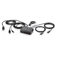Produktbild: StarTech.com 2-Port Hybrid USB-C DisplayPort Cable KVM Switch, 4K 60Hz, Compact
