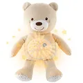 Produktbild: Chicco First Dreams Baby Bär Plüsch-Teddybär, weicher Projektor mit Nachtlicht, Lichteffekten und entspannenden Melodien, Beige - Kinderspielzeug 0+ Monate