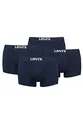 Produktbild: Levi's Solid Basic Herren Boxershorts Unterwäsche aus Bio-Baumwolle im 4er Pack, Farbe:Navy, Bekleidungsgröße:L