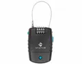 Produktbild: M-WAVE Lock 'N' Roll Alarmschloss Aufroll Zahlen Alarm Kabelschloss schwarz