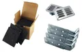 Produktbild: KARIBU Gartenhaus Zubehör Set, 20 Unterlegpads, 4 Sturmwinkel, 2 Lüftungsgitter, Montagezubehör für Karibu Gartenhäuser, Holzschutz, Belüftung, Sturmverankerung, Fundament Set