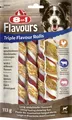 Produktbild: 8in1 Flavours Kaustange Triple Flavour Rolls 113 g  Hundefutter