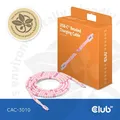 Produktbild: Club3D Club 3D USB Typ-C zu Typ-C Perlen Kabel 60W 2m pink CAC-3010
