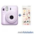 Produktbild: FUJI Instax Kamera Mini 12 lilac purple Sofortbildkamera ink. Fun-Sticker-Set